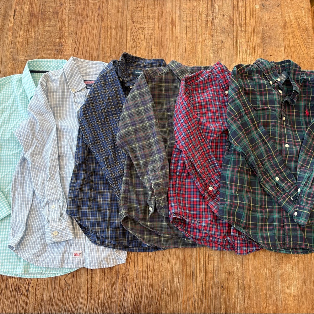 Lot of boys size 6 button down shirts